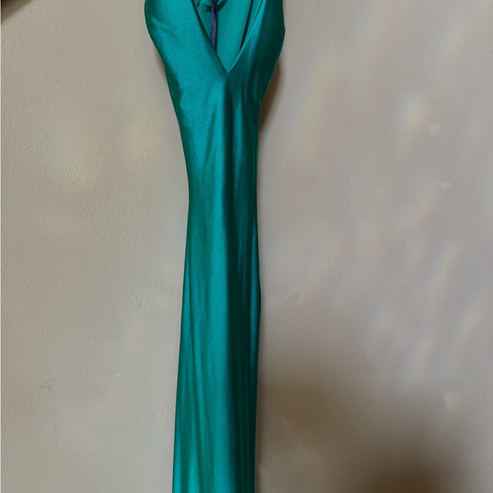 NWT Elegant Teal Sleeveless Dress